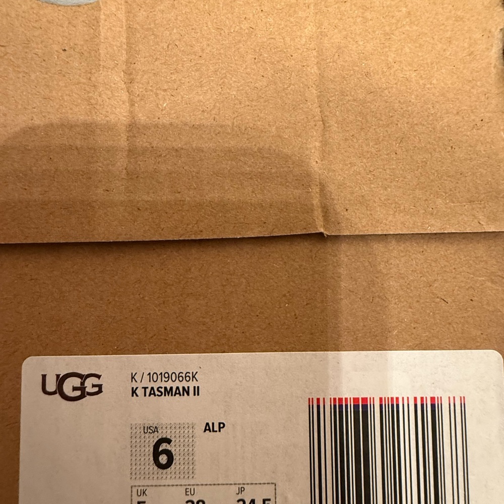 Ugg Tasman II Antilope Slippers Kids 6Y | women’s 7 authentic in box - Picture 7 of 10